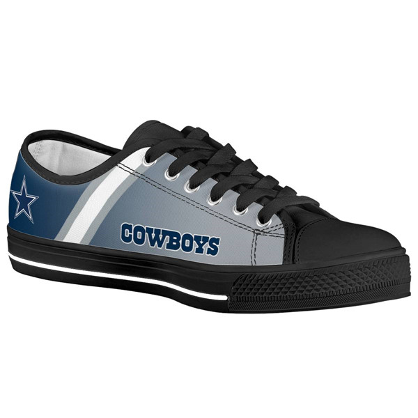 Men's Dallas Cowboys Low Top Canvas Sneakers 005